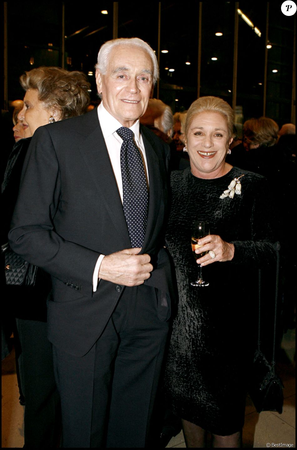 PHILIPPE VENET ET LA BARONNE HELENE DE LUDINGHAUSEN - LES AMIS DU CENTRE GEORGES POMPIDOU FETENT LES 30 ANS DU CENTRE PARTY FOR THE 30 TH BIRTHDAY OF GEORGES POMPIDOU CENTER (BEAUBOURG) IN PARIS