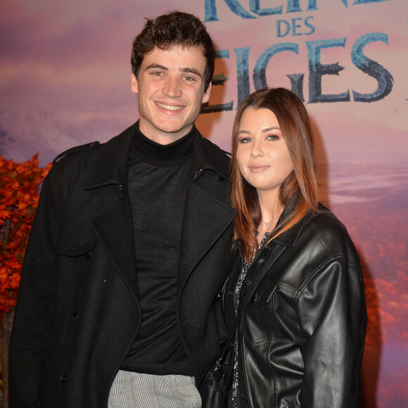 Le DJ belge Henri PFR et sa compagne Marie Lopez (Enjoy Phoenix) - Projection exceptionelle de "La Reine des Neiges 2 " au Grand Rex à Paris le 13 novembre 2019. © Veeren Ramsamy/Bestimage