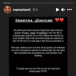 Carla Moreau accusée de sorcellerie par Maeva Ghennam et Manon Marsault - Instagram