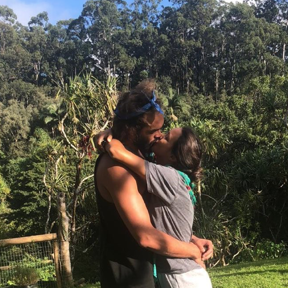 Joakim Noah et sa fiancée Lais Ribeiro au Brésil. Février 2021.