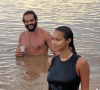 Joakim Noah et sa fiancée Lais Ribeiro au Brésil. Février 2021.