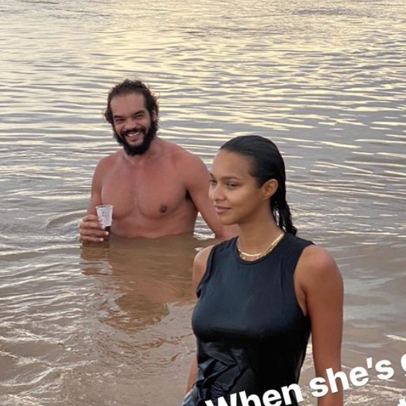 Joakim Noah et sa fiancée Lais Ribeiro au Brésil. Février 2021.