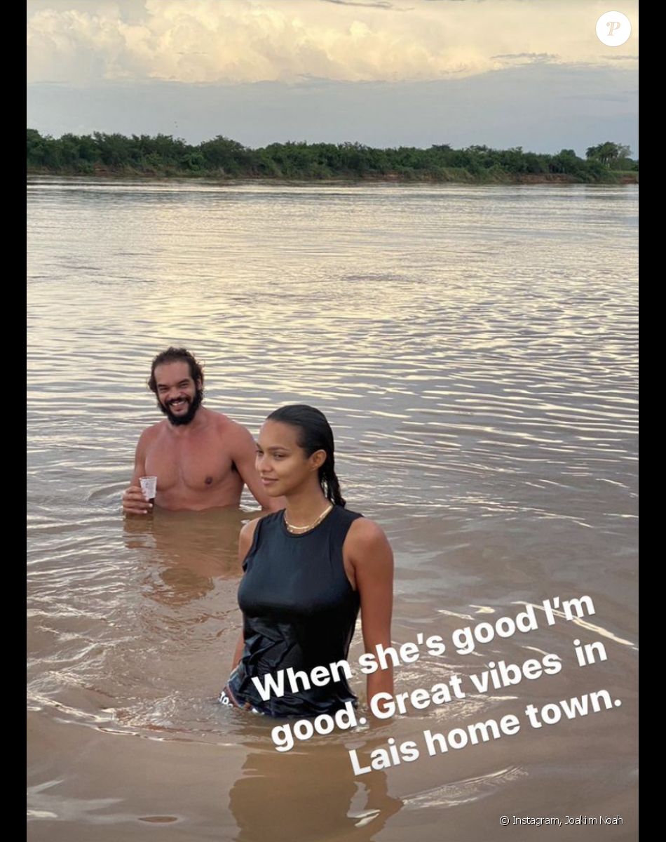 Joakim Noah et sa fiancée Lais Ribeiro au Brésil. Février 2021.