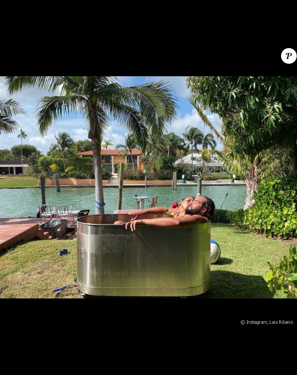 Joakim Noah et sa fiancée Lais Ribeiro au Brésil. Février 2021.