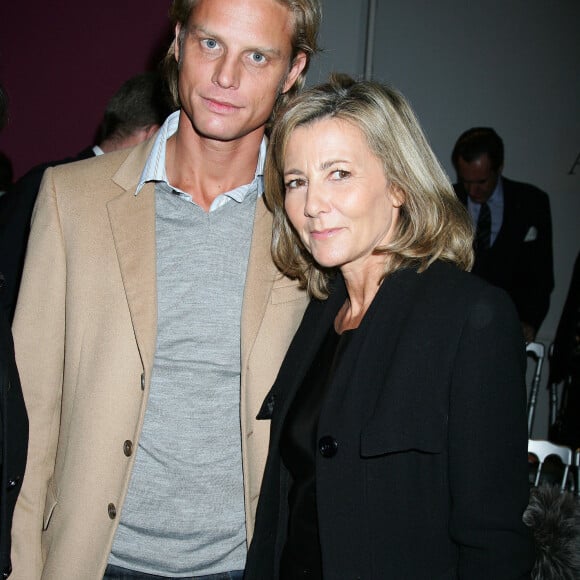 Arnaud Lemaire et Claire Chazal au défilé " Dior " en janvier 2010 Paris, le 25 janvier 2010