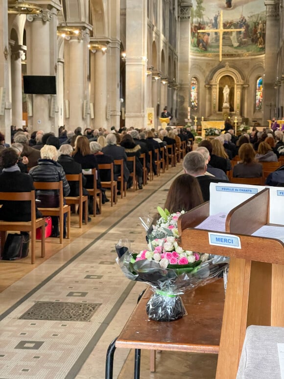 Exclusif - Obsèques de Lise Toubon en l'église Notre-Dame-des-Champs à Paris. Le 4 mars 2021