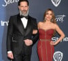 Sofia Vergara et son mari Joe Manganiello - Photocall de la soirée "InStyle and Warner Bros" dans le cadre de la 77ème cérémonie annuelle des Golden Globe Awards au Beverly Hilton Hotel à Los Angeles, le 5 janvier 2020.