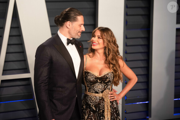 Joe Manganiello et sa femme Sofia Vergara à la soirée Vanity Fair Oscar Party à Los Angeles, le 24 février 2019
