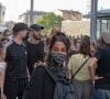 Leïla Bekhti - Manifestation de soutien à Adama Traoré devant le tribunal de Paris. Le 2 juin 2020. © Jlppa / Bestimage