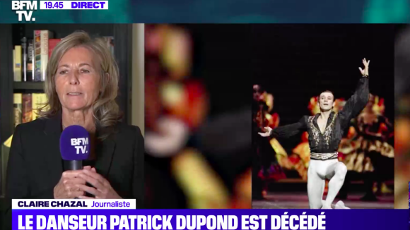 Claire Chazal rend hommage à Patrick Dupond sur BFMTV