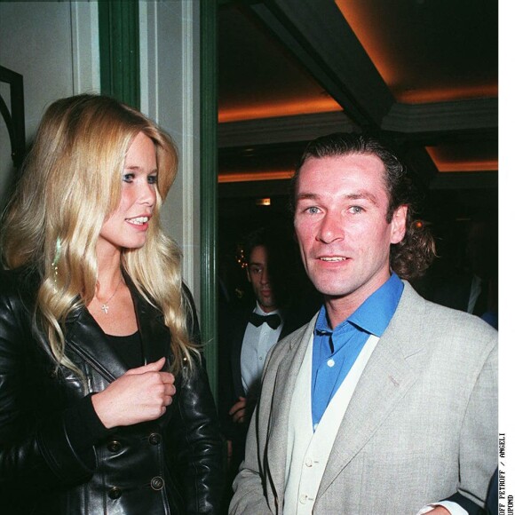 Patrick Dupond en soirée avec Claudia Schiffer