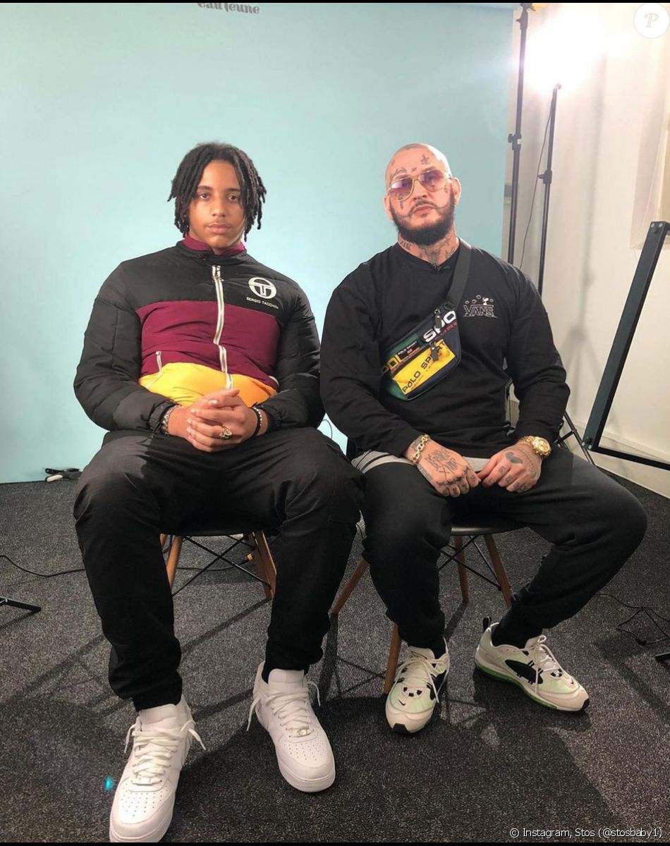 Seth Gueko et son fils Stos. Janvier 2020.