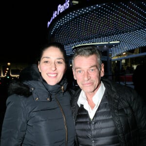 Patrick Dupond et sa compagne Leïla Da Rocha - Les célébrités arrivent pour l'inauguration de la grande roue à Paris, France, le 17 novembre 2017. © JLPPA/Bestimage