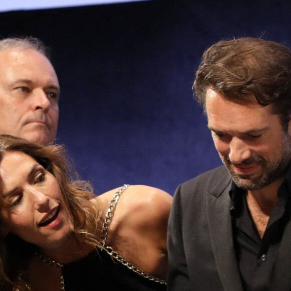 Doria Tillier et Nicolas Bedos, Victoria Bedos - Cérémonie d'ouverture du 11e Festival Lumière. Lyon, le 12 octobre 2019. © Dominique Jacovides / Bestimage