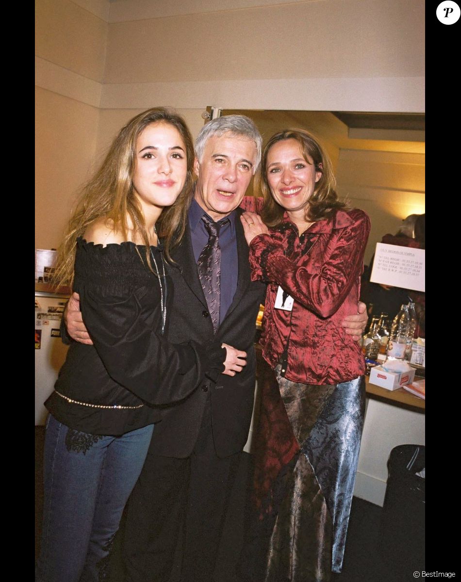 Guy Bedos, sa femme et sa fille Victoria - Générale du nouveau spectacle de Guy Bedos à L'Olympia.