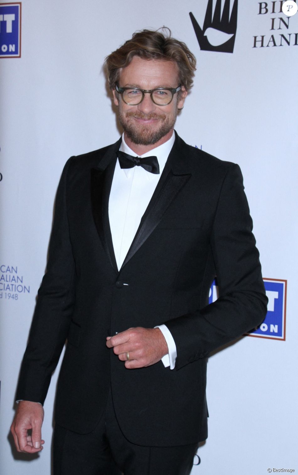 Simon Baker, à la soirée American Australian Arts Awards au Skylight Modern à New York