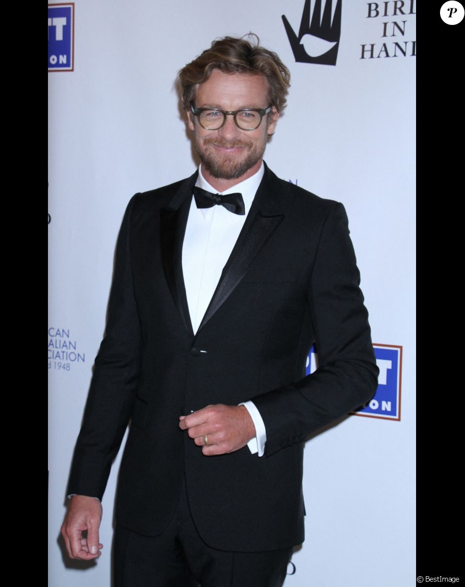 Simon Baker, à la soirée American Australian Arts Awards au Skylight Modern à New York