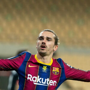 Antoine Griezmann - Finale de la SuperCup d'Espagne entre le Futbol Club Barcelona et l'Athletic Club Bilbao au stade de La Cartuja à Séville, en Espagne.