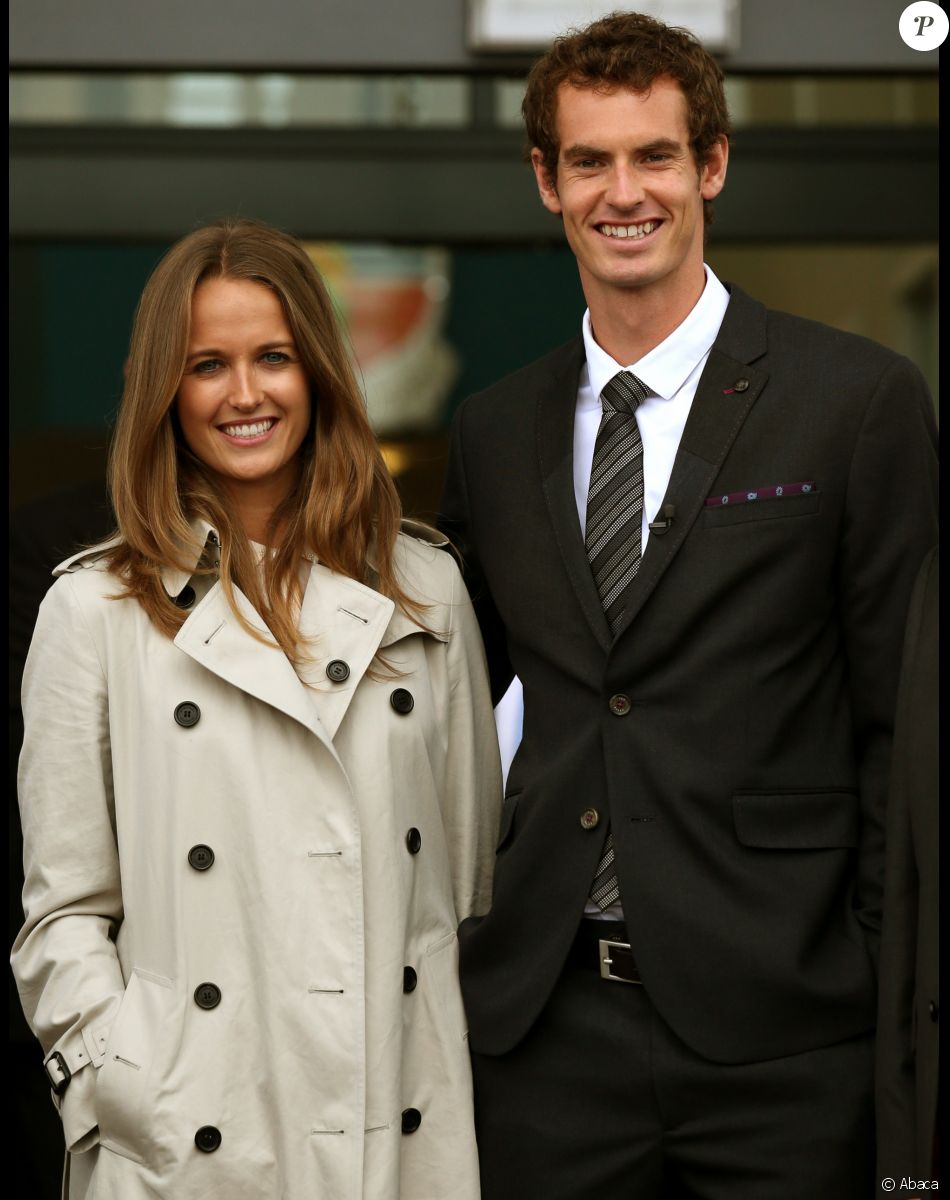 Kim Sears et Andy Murray en avril 2014 à Dunblane.