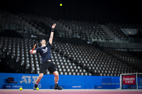 Andy Murray lors de l'Open Sud de France 2021 à Montpellier, le 20 février 2021. © Jean-Baptiste Autissier/Panoramic/Bestimage