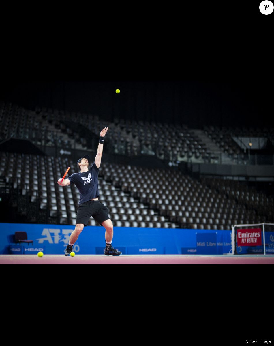 Andy Murray lors de l'Open Sud de France 2021 à Montpellier, le 20 février 2021. © Jean-Baptiste Autissier/Panoramic/Bestimage