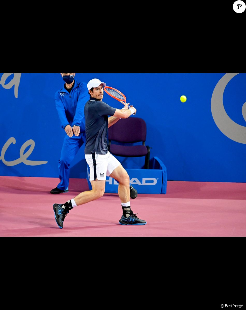 Andy Murray lors de l'Open Sud de France 2021 à Montpellier, le 23 février 2021. © Jean-Baptiste Autissier/Panoramic/Bestimage