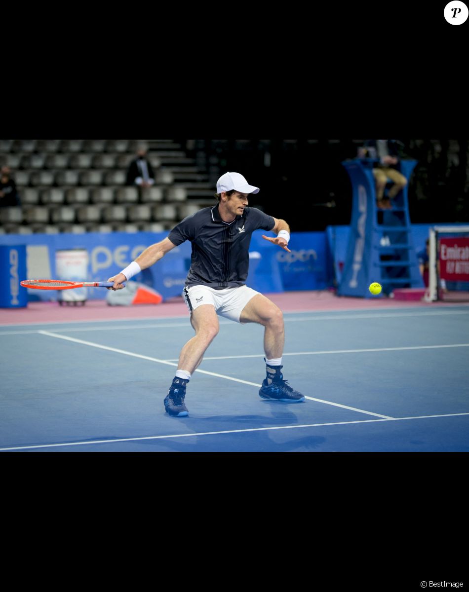 Andy Murray lors de l'Open Sud de France 2021 à Montpellier, le 23 février 2021. © Jean-Baptiste Autissier/Panoramic/Bestimage
