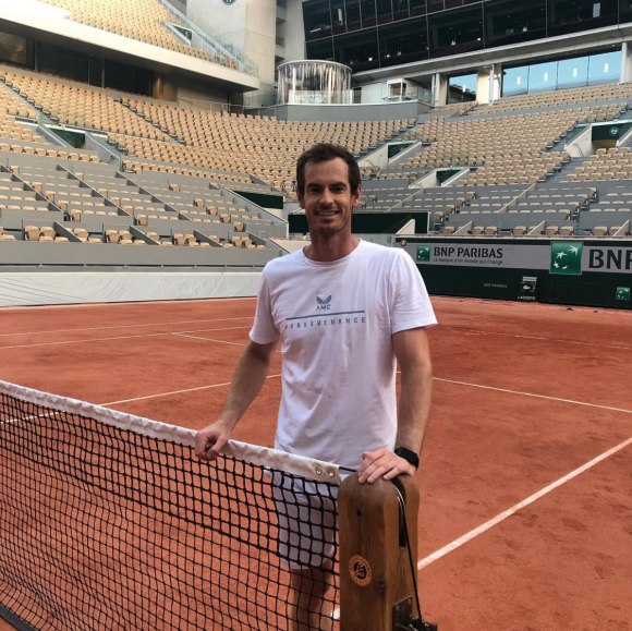 Andy Murray à Roland-Garros en septembre 2020.