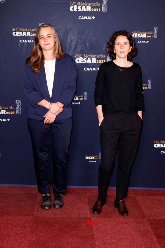 Jeanne Delplancq et Fanny Martin lors du photocall lors de la 46ème cérémonie des César à l'Olympia à Paris, France, le 12 mars 2021.© Thomas Samson / Pool / Bestimage