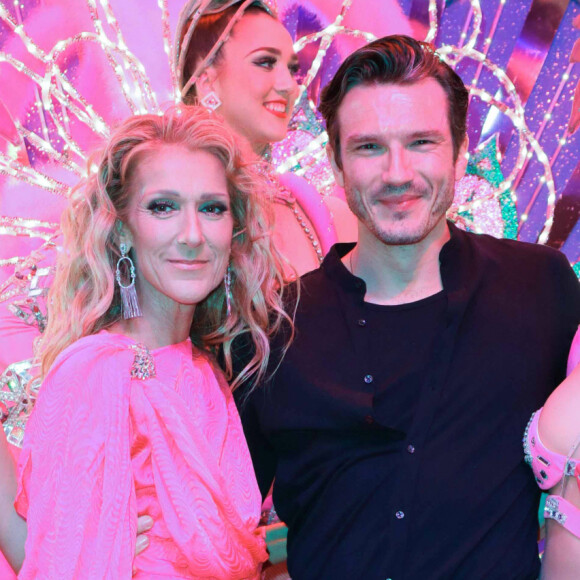 Exclusif - Céline Dion et Pepe Munoz se sont rendus au Moulin Rouge pour applaudir Nora une de leurs amies qui dansait pour la dernière fois sur la scène du célèbre cabaret à Paris le 24 janvier 2019.