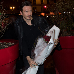 Céline Dion et Pepe Munoz quittent l'hôtel De Crillon pour se rendre Moulin Rouge ou une leurs amies dansait pour la dernière fois sur la scène du célèbre cabaret à Paris le 24 janvier 2019.