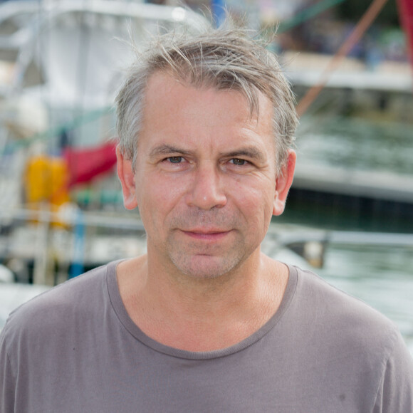 Philippe Torreton - Photocall de "Flic tout simplement" dans le cadre du 17e festival de fiction TV de La Rochelle sur le Vieux Port à La Rochelle le 12 septembre 2015