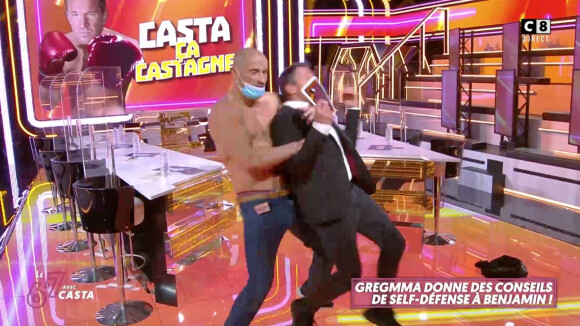 Benjamin Castaldi dans l'émission "Le 6 à 7 avec Casta" sur C8.