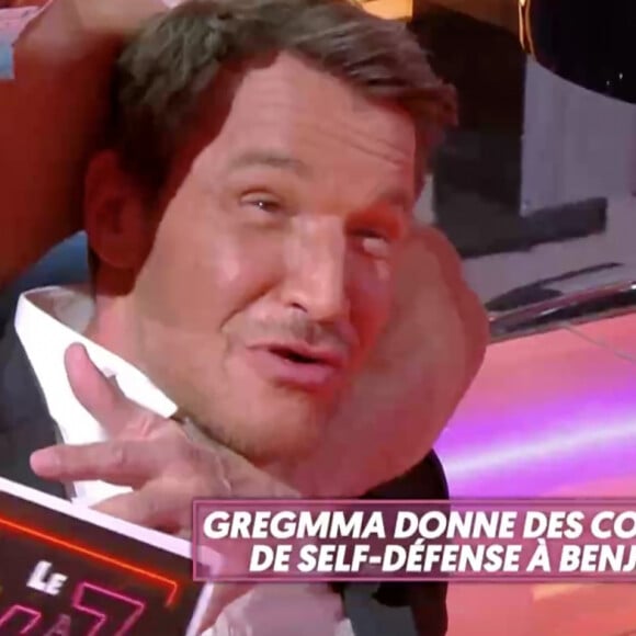 Benjamin Castaldi et GregMMA dans l'émission "Le 6 à 7 avec Casta" sur C8. Le 16 mars 2021.