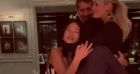Laeticia Hallyday, ses filles Jade et Joy, et son compagnon Jalil Lespert, sur Instagram le 18 mars 2021.