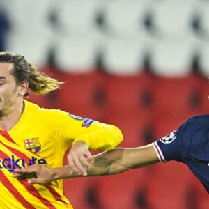 Antoine Griezmann lors du 1/8ème finale retour de Ligue des Champions Paris Saint-Germain - Barcelone au parc des Princes. Paris, le 10 mars 2021. © JB Autissier / Panoramic / Bestimage