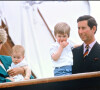 Diana, le prince Charles et leurs enfants, William et Harry, à Venise, en 1985.