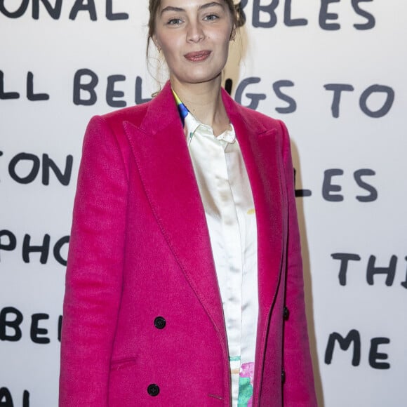 Marie-Ange Casta - Vernissage de l'artiste David Shrigley x La Maison Ruinart "Unconventional Bubbles" à l'Opera Bastille à Paris le 5 mars 2020. © Olivier Borde/Bestimage