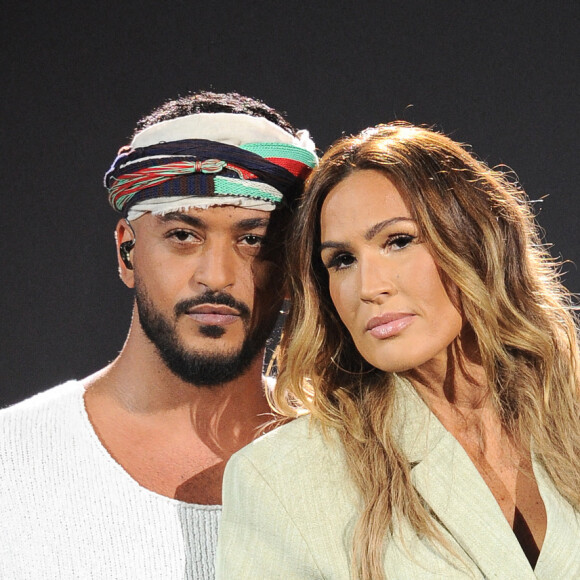 Exclusif - Slimane et Vitaa - Enregistrement de la 2ème partie de soirée de l'émission "La Chanson secrète 6" à la Scène musicale à Paris, qui sera diffusée le 12 décembre sur TF1. © Gaffiot-Moreau / Bestimage 