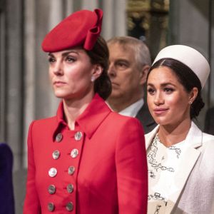Kate Middleton et Meghan Markle - Messe en l'honneur de la journée du Commonwealth à l'abbaye de Westminster à Londres.