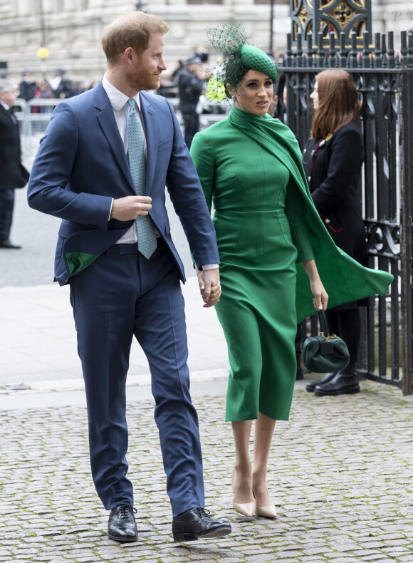 Le prince Harry et Meghan Markle - Cérémonie du Commonwealth en l'abbaye de Westminster à Londres, le 9 mars 2020.