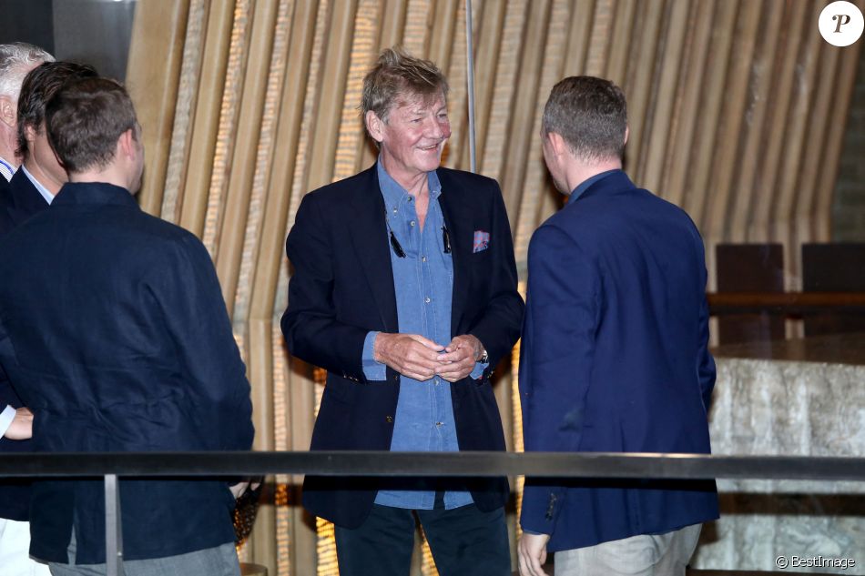 Ernst August de Hanovre - Arrivées au dîner du pré-mariage du prince C. de Hanovre avec A. de Osma au restaurant Osaka dans le quartier de San Isidro à Lima au Pérou, le 16 mars 2018.