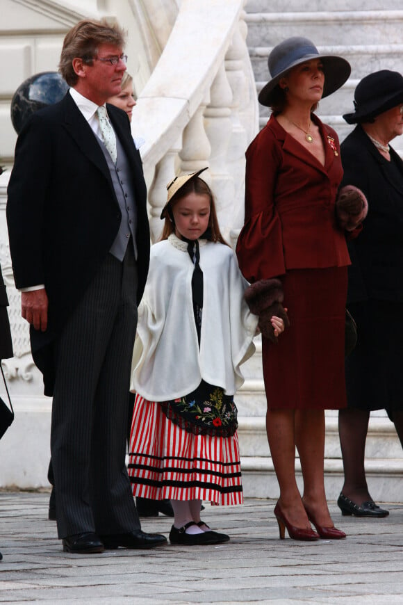 Le prince Ernst-August de Hanovre , la princesse Caroline de Hanovre et la Princesse Alexandra de Hanovre - Fête Nationale de Monaco.