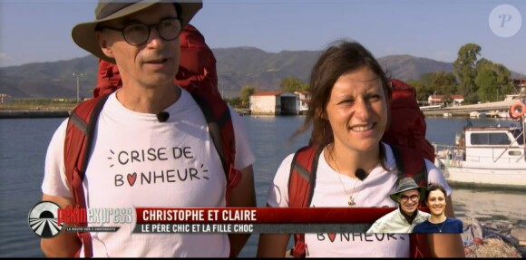 Christophe et Claire lors de l'épisode de "Pékin Express 2021" du 30 mars sur M6