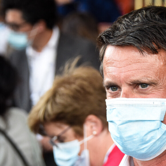 Manuel Valls - Le MEDEF tient sa REF annuelle (Rencontre des Entrepreneurs de France) à l'Hippodrome de Longchamps le 27 août 2020. © Federico Pestellini / Panoramic / Bestimage