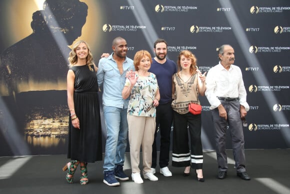 Amélie Etasse, Loup-Denis Elion, Marion Game, David Mora et Anne-Elisabeth Blateau, Gérard Hernandez - 57ème Festival de télévision de Monte-Carlo, le 17 juin 2017. © Denis Guignebourg/Bestimage