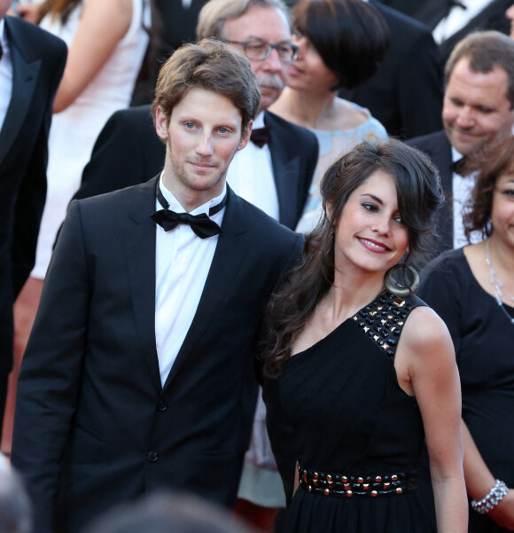 Romain Grosjean et sa femme Marion Jollès-Grosjean au Festival de Cannes en 2012.