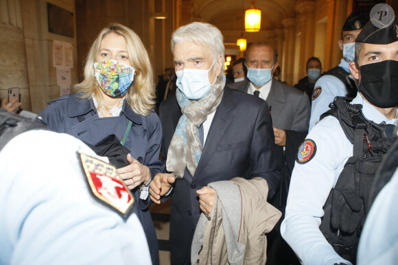 Bernard Tapie, et ses avocats Hervé Temime et Julia Minkowski - Arrivée au procès en appel pour "escroquerie" à Paris