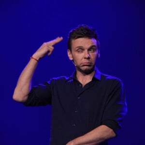 Exclusif - Jeanfi Janssens (Jean-Philippe Janssens) lors du spectacle "JeanFi décolle" dans la salle mythique du music-hall Bobino à Paris, France, le 15 mars 2019. © Philippe Baldini/Bestimage 