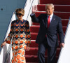 Donald Trump et sa femme Melania - La famille Trump débarque à l'aéroport international de Palm Beach, le 20 janvier 2021.